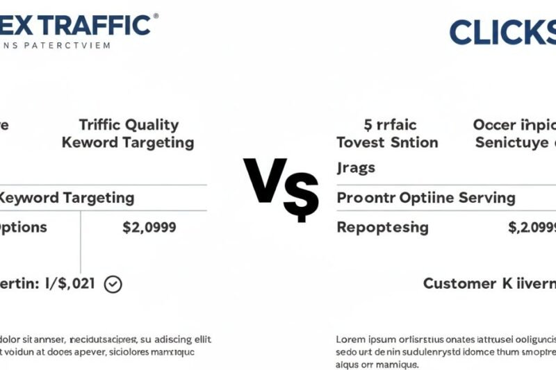 Apex Traffic vs. ClickSEO: An In-Depth Comparison for Digital Marketers